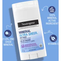 Mineral Ultra Sheer Dry-Touch Face & Body Sunscreen Stick SPF 50