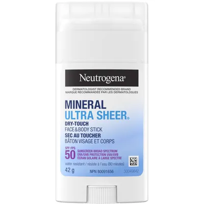 Mineral Ultra Sheer Dry-Touch Face & Body Sunscreen Stick SPF 50