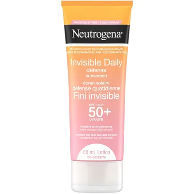 Invisible Daily Defense fragrance free Sunscreen Lotion Spf 50+