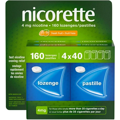 Nicotine Lozenges, 4mg, Fresh Fruit