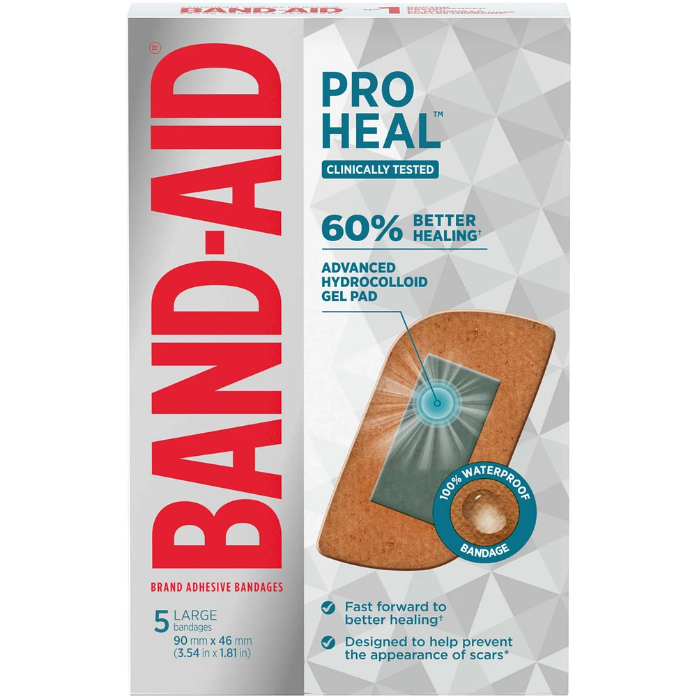 Pro Heal Adhesive Bandages, Large, All One Size