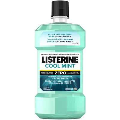 Listerine Mild Mint Zero Antiseptic Mouthwash, Alcohol Free 1L