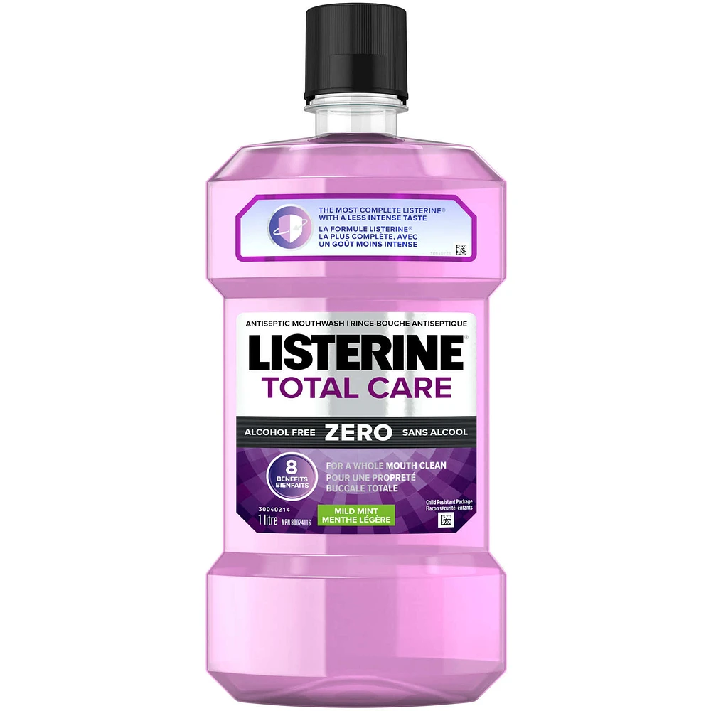 Listerine Total Care Zero Mouthwash, Alcohol Free 1L