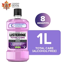 Listerine Total Care Zero Mouthwash, Alcohol Free 1L