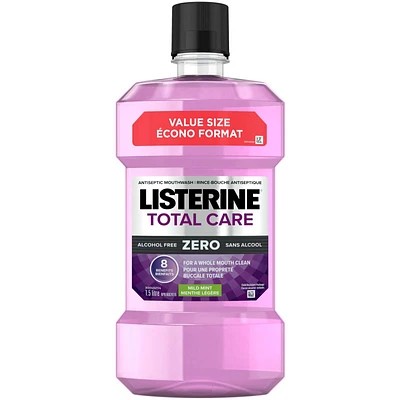 Total Care Zero Antiseptic Mouthwash, Alcohol Free