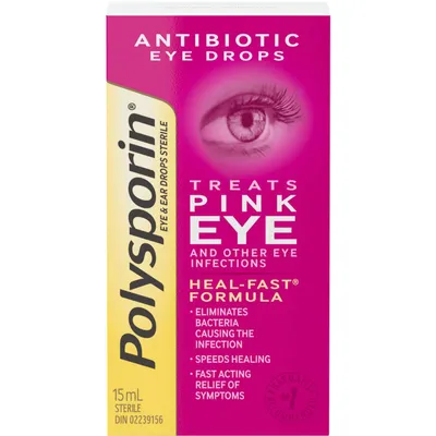 Polysporin Antibiotic Eye & Ear Drops, 15mL