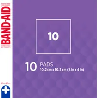 CUSHION-CARE Gauze Pads Large, 4 Inch by 4 Inch, 10 ea