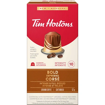 Tim Hortons Nespresso Bold Espresso 10Ct