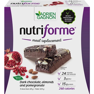 Nutriforme bar - Dark chocolate, almonds and pomegranate