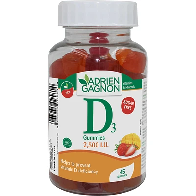 Vitamin D3 2500 IU Gum Sugar Free VIT D3