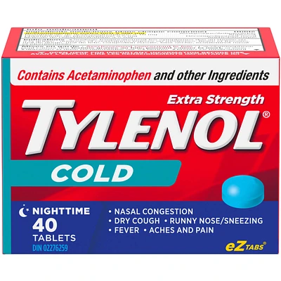 Extra Strength Cold Relief Nighttime Acetaminophen 500mg
