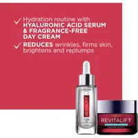 Revitalift Triple Power LZR Anti Aging Skincare Kit with Hyaluronic Acid Serum and Day Moistruizer for Face