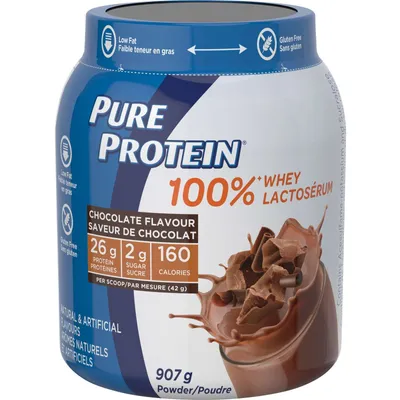 Pure Protein Powder, Rich Chocolate Whey Powder, Great for Shakes