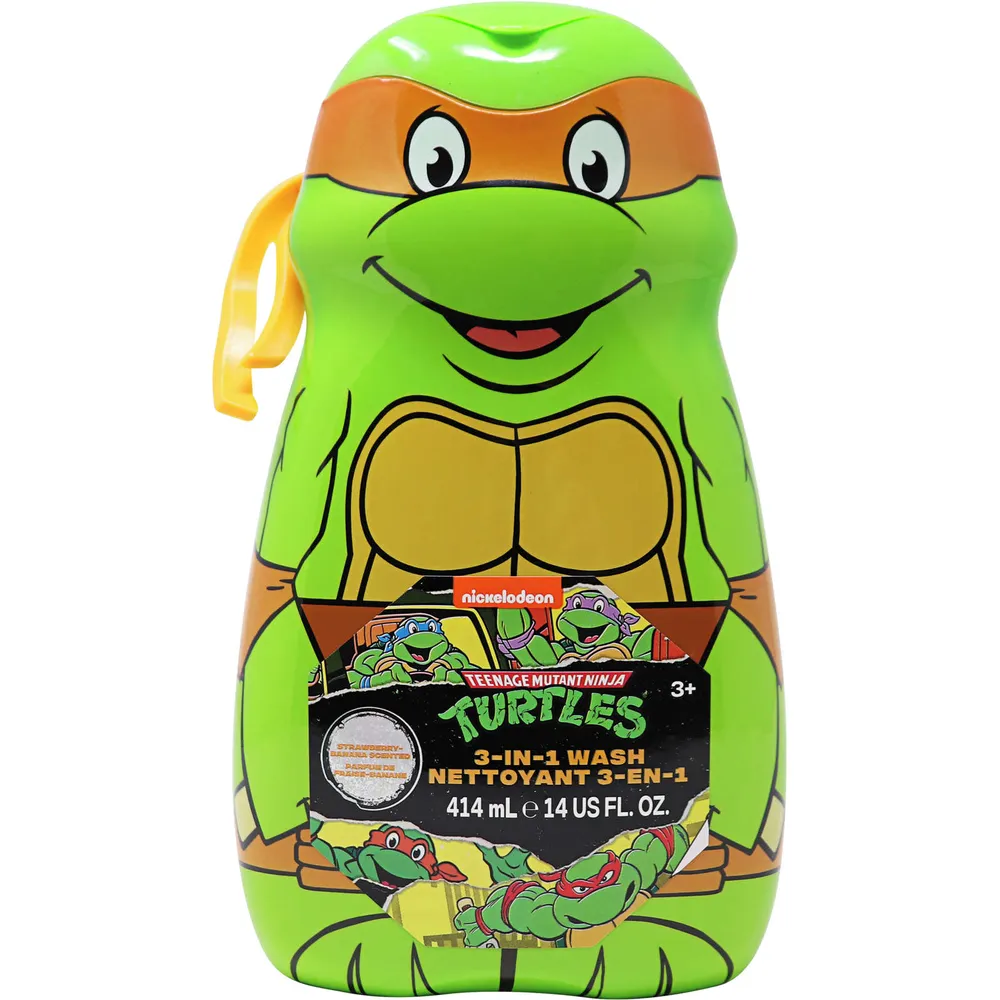 Teenage Mutant Ninja Turtles Shampoo Soap & Scrub Boys Gift Bath Set Body  Wash
