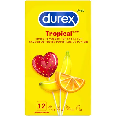 Durex Tropical Lubricated Condoms