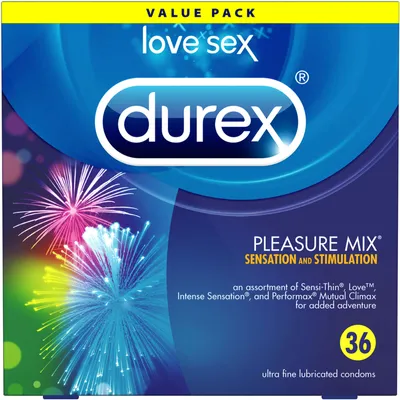 Durex Pleasure Mix Value Pack Condoms