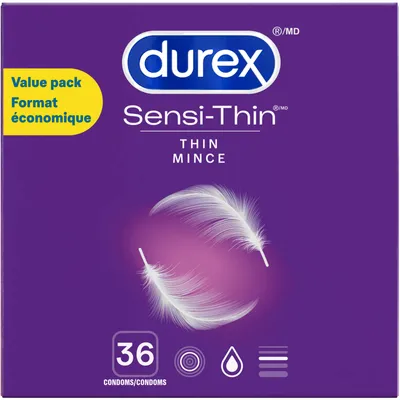 Durex Sensi-Thin Lubricated Value Pack Condoms
