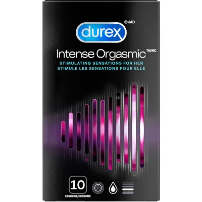 Durex Intense Orgasmic, Ribbed & Dotted Condoms