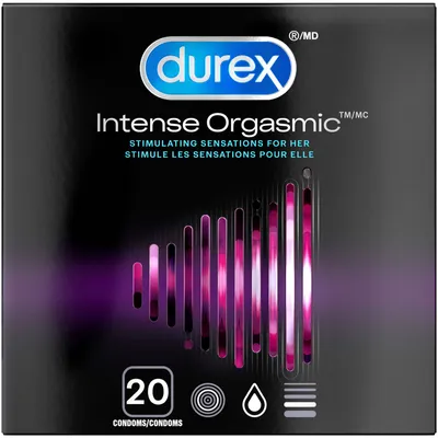 Durex Intense Orgasmic Condoms Ribbed and Dotted