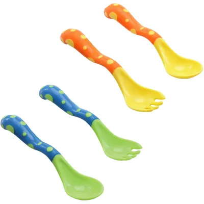 Nuby™ 4 Pc.Fork & Spoon Set