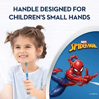 Kid's Manual Toothbrush featuring Marvel's Spiderman, Soft Bristles, for Children and Toddlers 3+, 2 count