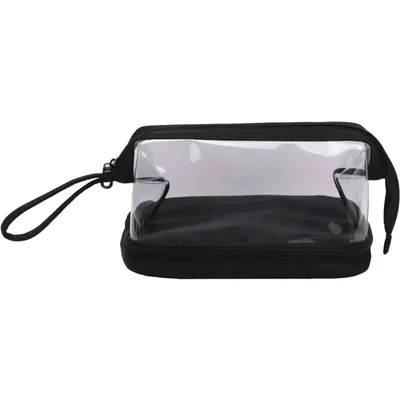 Basics Clear Black Wire Frame Pouch