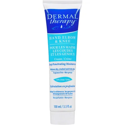 Dermal Therapy Hand Elbow And Knee Cream, Deep Penetrating Moisturizer, Fragrance Free