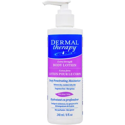 Dermal Therapy Body Lotion, Extra Strength Deep Penetrating Moisturizer, Fragrance Free