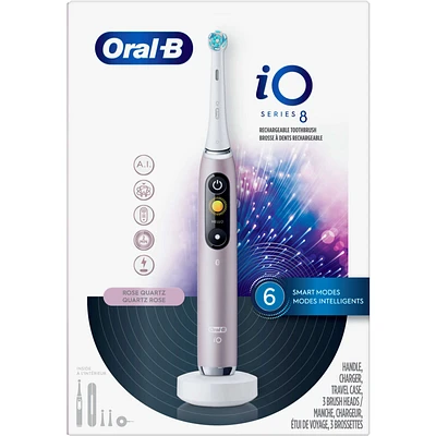 iO Series 9 Electric Toothbrush with 4 Brush Heads, Rose Quartz