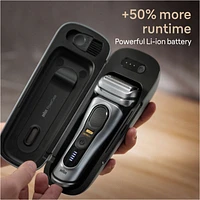 Powercase, compatible with Braun Series 8 and 9 Electric Shavers, charges for up to 6 weeks