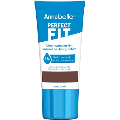 Perfect Fit Ultra-Hydrating Tint with 1% hyaluronic acid, niacinamide, caffeine and vitamin E