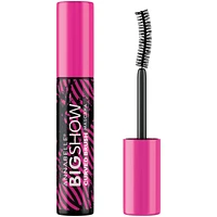 Bigshow Curved Brush Mascara Blackest Black with instant curve-setting formula and enriched with carnauba wax