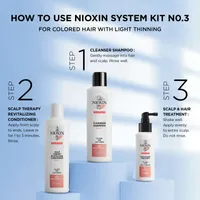 System 3 Cleanser Shampoo - Colored Hair with Light Thinning