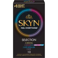 SKYN® Selection Original 10 Count Natural Latex free Lubricated Condoms