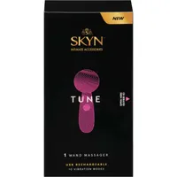 SKYN Tune Personal Massager - Miniature Vibrating Wand - ultra soft silicone finish, water resistant, 10 vibration modes