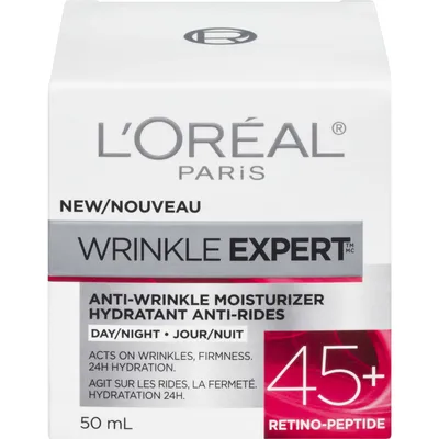 Wrinkle Expert 45+ Anti-Aging Cream Day & Night Moisturizer, with Retino-Peptides