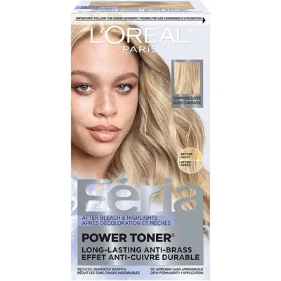 Power hair Toner Long Lasting Anti brass for blonde hair, bleached highlights, Reduce brassiness all types and textures