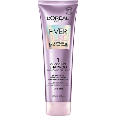 EverPure Glossing Shampoo for Color-treated Hair, Intensifies Shine, pH Balanced, Sulfate-free, Vegan, paraben-free, free of harsh salts, 250ML