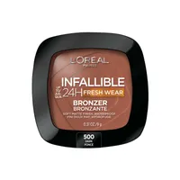 L'Oréal Paris Infallible Up to 24H Fresh Wear Bronzer, Longwear Soft Matte Finish, Waterproof & Heatproof, 200 Fair, 0.31 oz