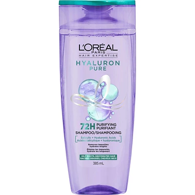 Hair Expertise, Hyaluron Pure 72H Purifying Shampoo, for Oily Roots and Dehydrated Lengths