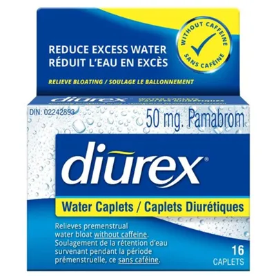 Diurex Water Caplets Caffeine Free 16ct