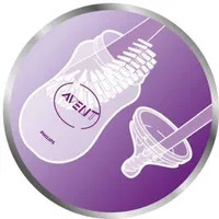 Avent Baby Bottle and Nipple Brush, Grey, SCF145/18