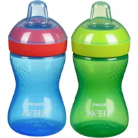 Avent My Grippy Spout Cup, 10oz, 2pk, Blue/Green, SCF801/21