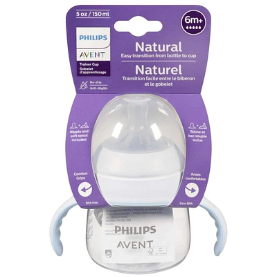 Natural Trainer Sippy Cup with Natural Response Nipple and Soft Spout, Clear, 5oz, SCF263/01
