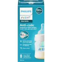 Avent Anti-colic Baby Bottle with AirFree Vent, 4oz, 1 pack, SCY701/01