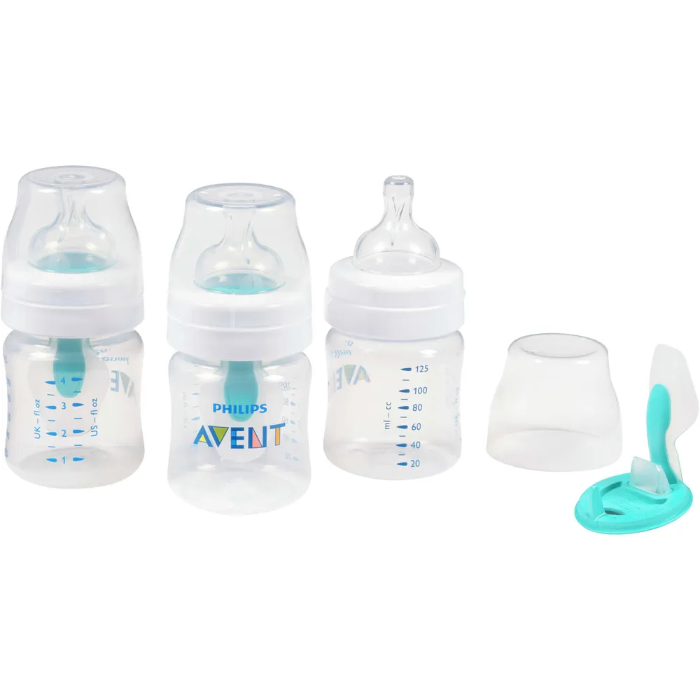 Avent Anti-colic Baby Bottle with AirFree Vent 4oz, 3 pack, SCY701/03