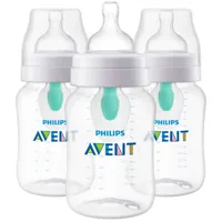 Avent Anti-colic Baby Bottle with AirFree Vent, 9oz, 3 pack, SCY703/03