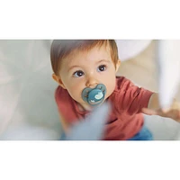 Ultra Soft Pacifier 6-18m, blue dove / silver leaf, SCF091/15