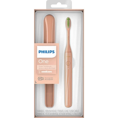 Philips One by Sonicare Rechargeable Toothbrush, Champagne, HY1200/05