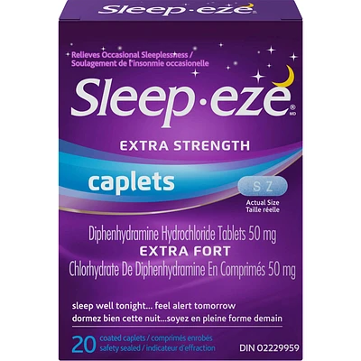 Sleep-eze Extra Strength Nighttime Sleep Aid Coated Caplets